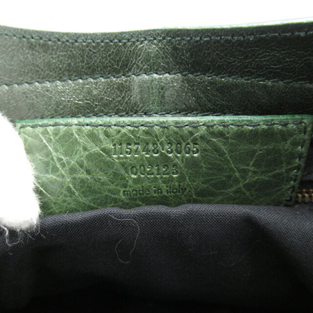 Balenciaga The City Shoulder Bag Leather Green - Picture 8 of 10